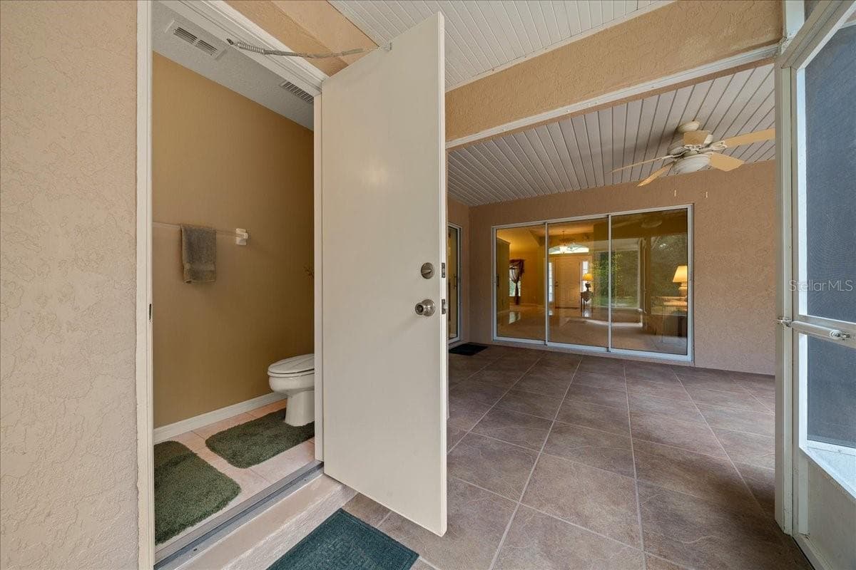 1/2 Bath on back patio - 8479 SW 134TH AVE, DUNNELLON