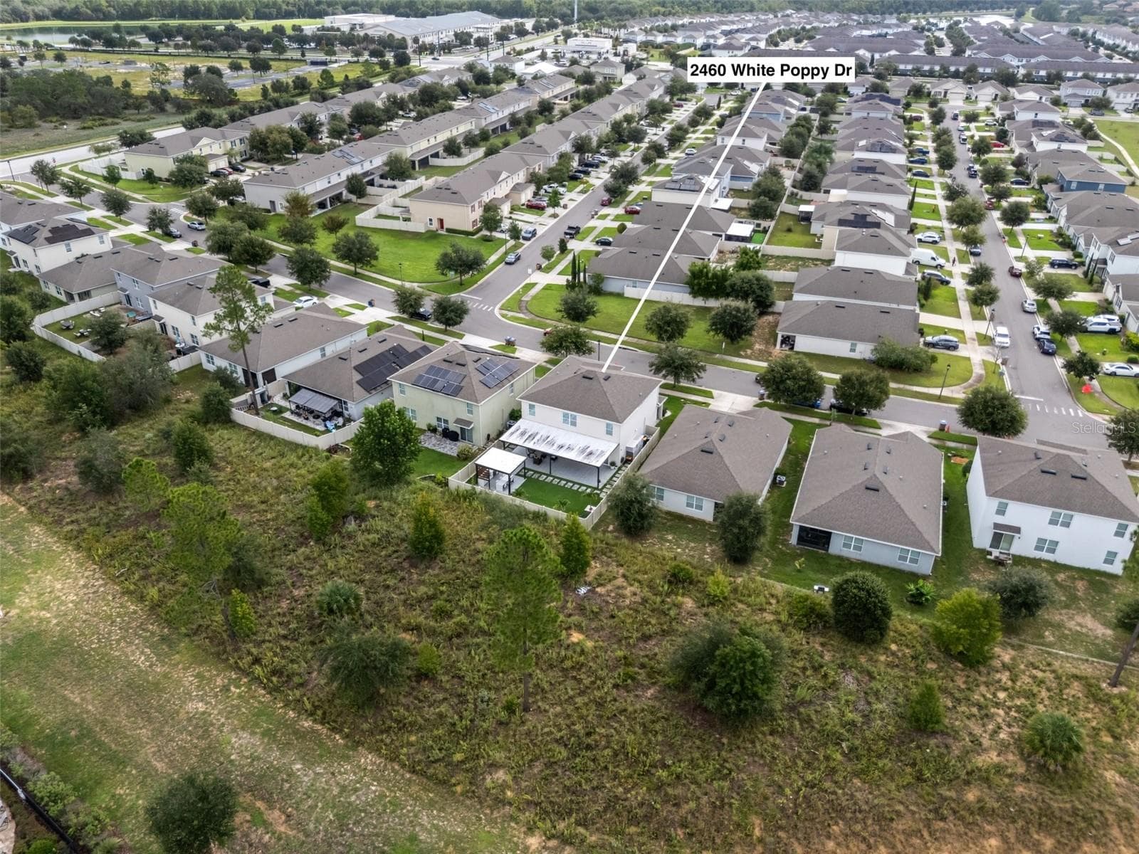 Aerial Back - 2460 WHITE POPPY DR, KISSIMMEE