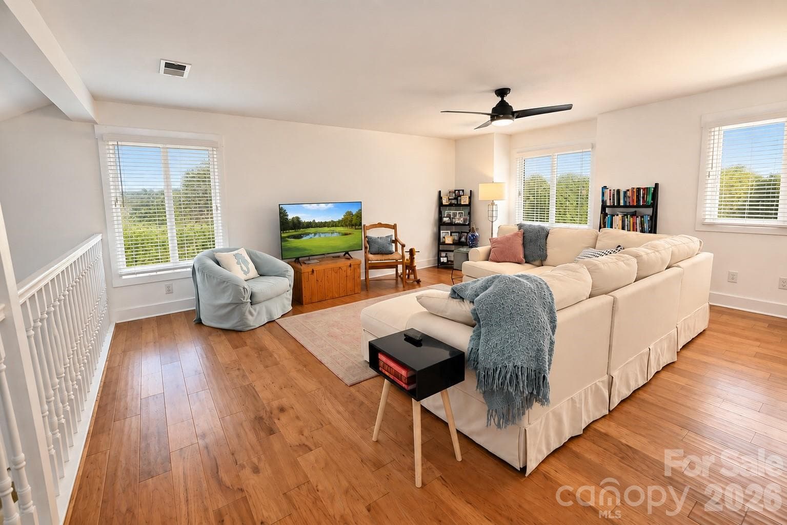 Additional living and entertaining space on upper level - 3789 Rock Bridge Drive NE, Conover
