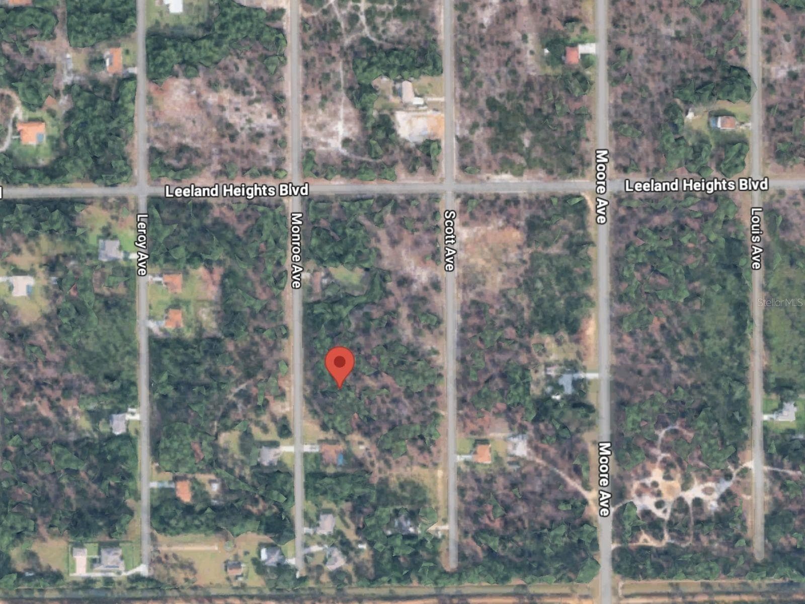AERIAL VIEW - 12 MONROE AVE, LEHIGH ACRES