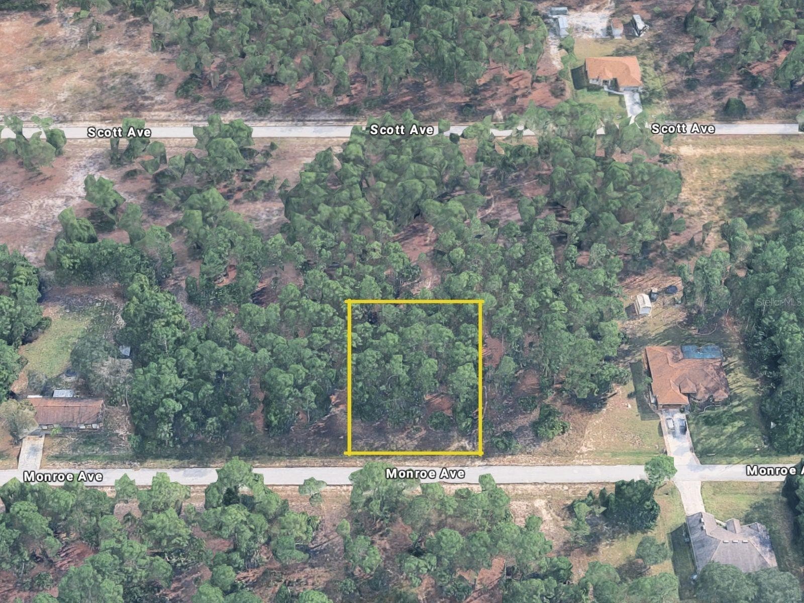 AERIAL VIEW - 12 MONROE AVE, LEHIGH ACRES