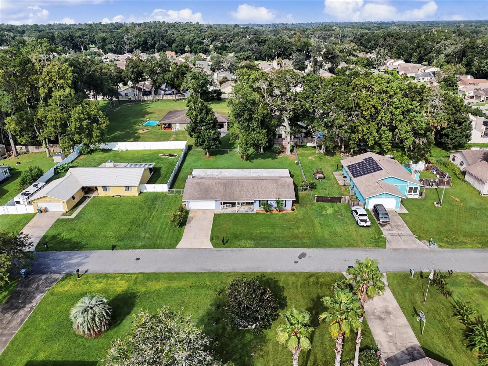Aerial view - 436 NE 47TH CT, OCALA