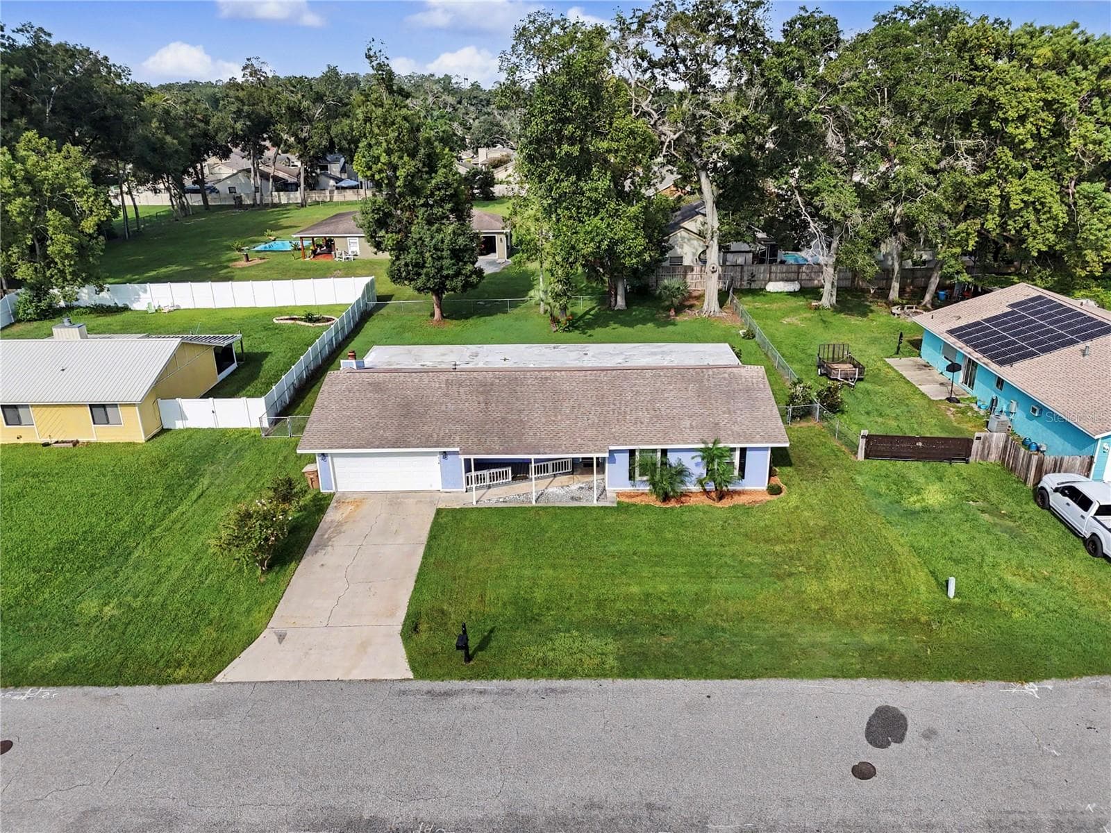 Aerial view - 436 NE 47TH CT, OCALA