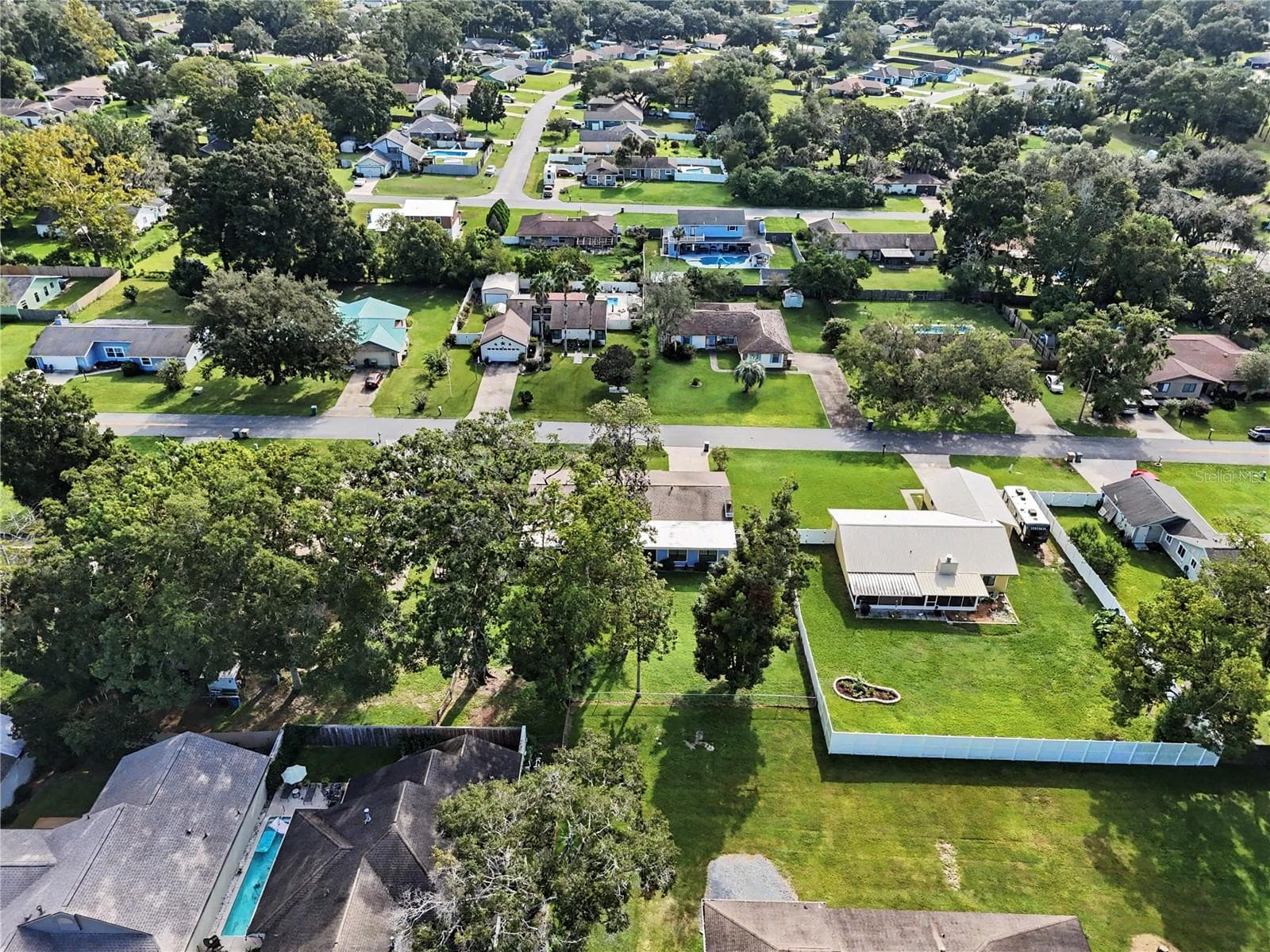 Aerial view - 436 NE 47TH CT, OCALA