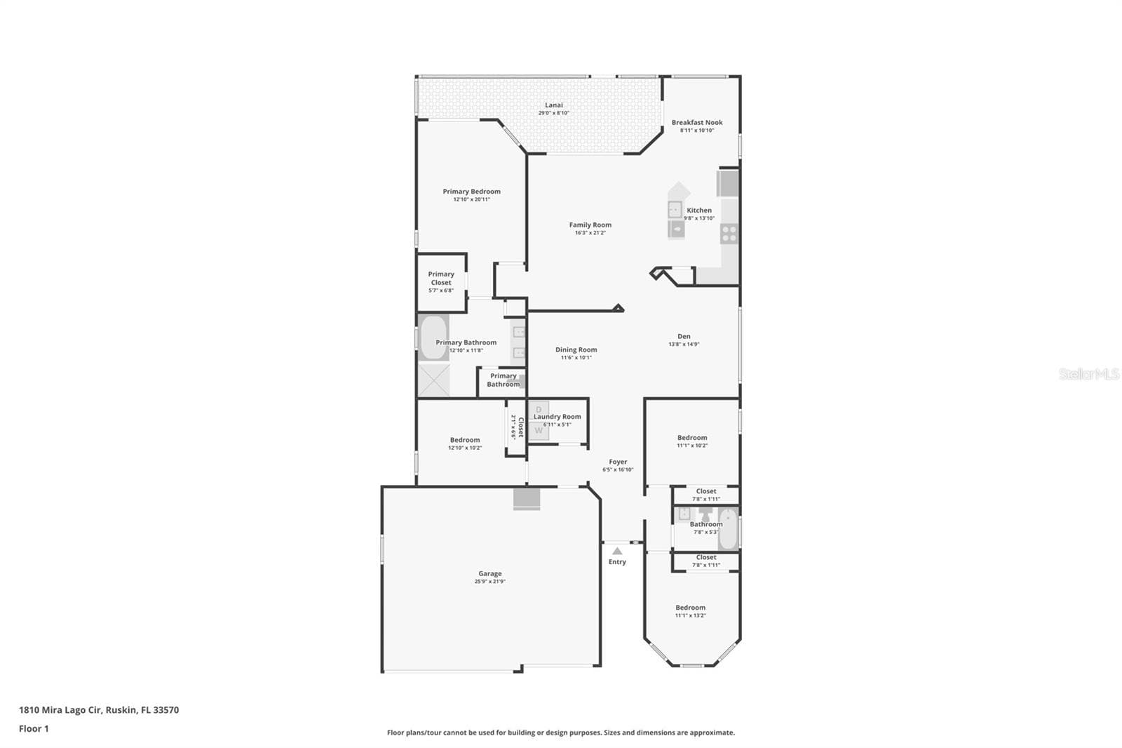 Single Family Residence at 1810 MIRA LAGO CIR, RUSKIN, photo 62 of 62