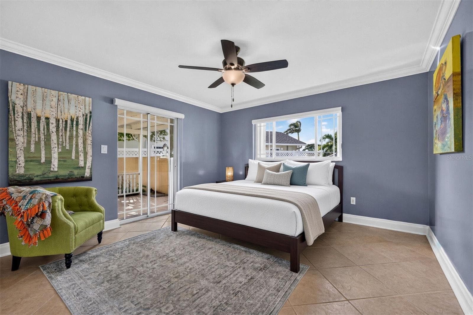 Guest bedroom opens to covered lanai - 1484 47TH AVE NE, ST PETERSBURG