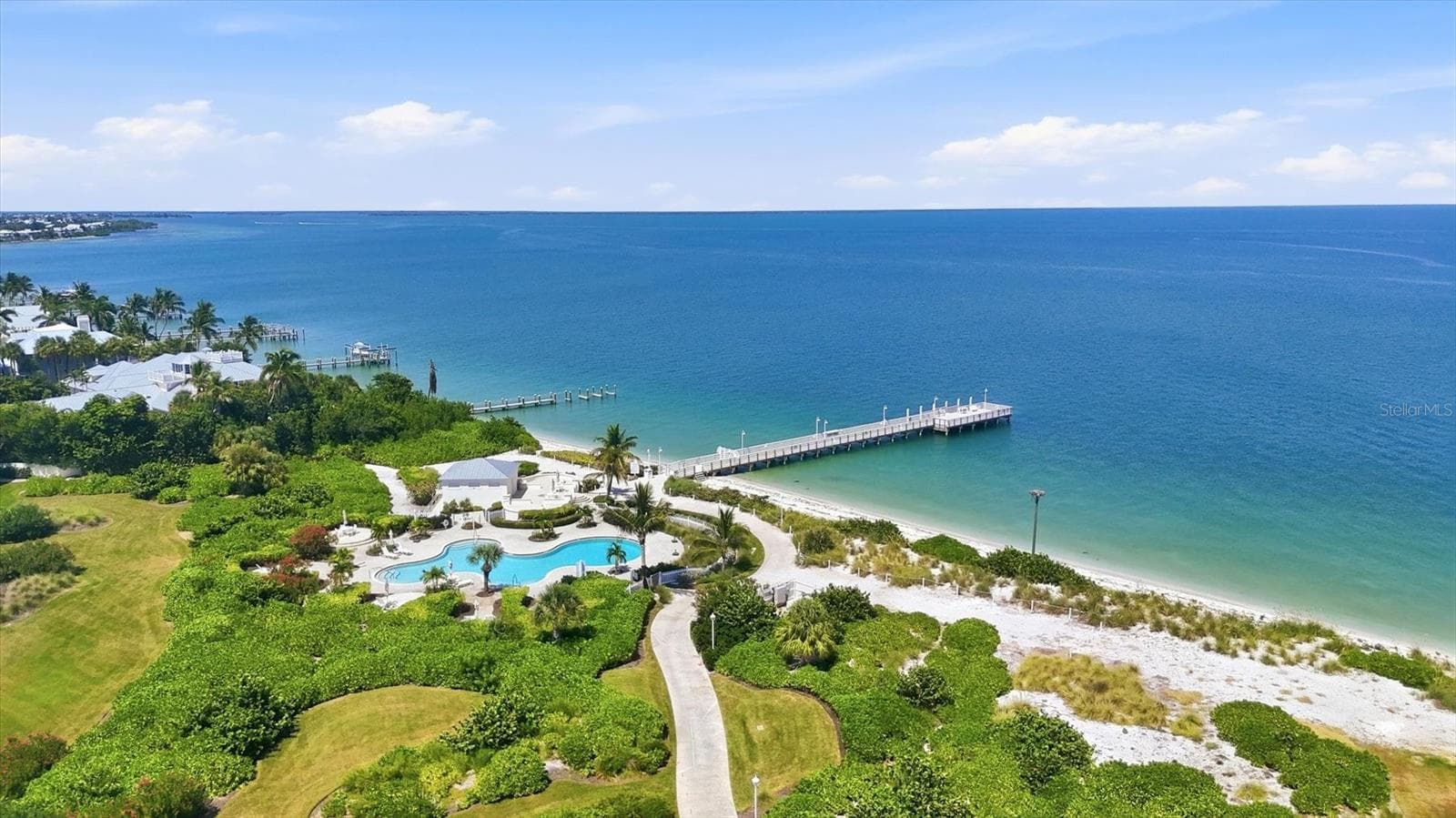 Bayside Pool with Fishing Pier - 700 S HARBOR DR, BOCA GRANDE