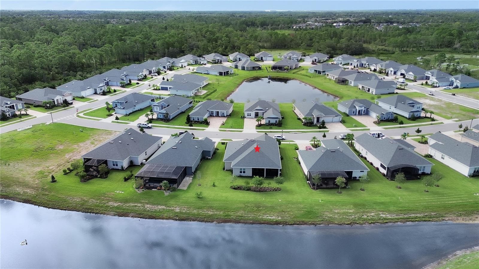 Aerial backyard view - 1011 MEGANO BLVD, DELAND