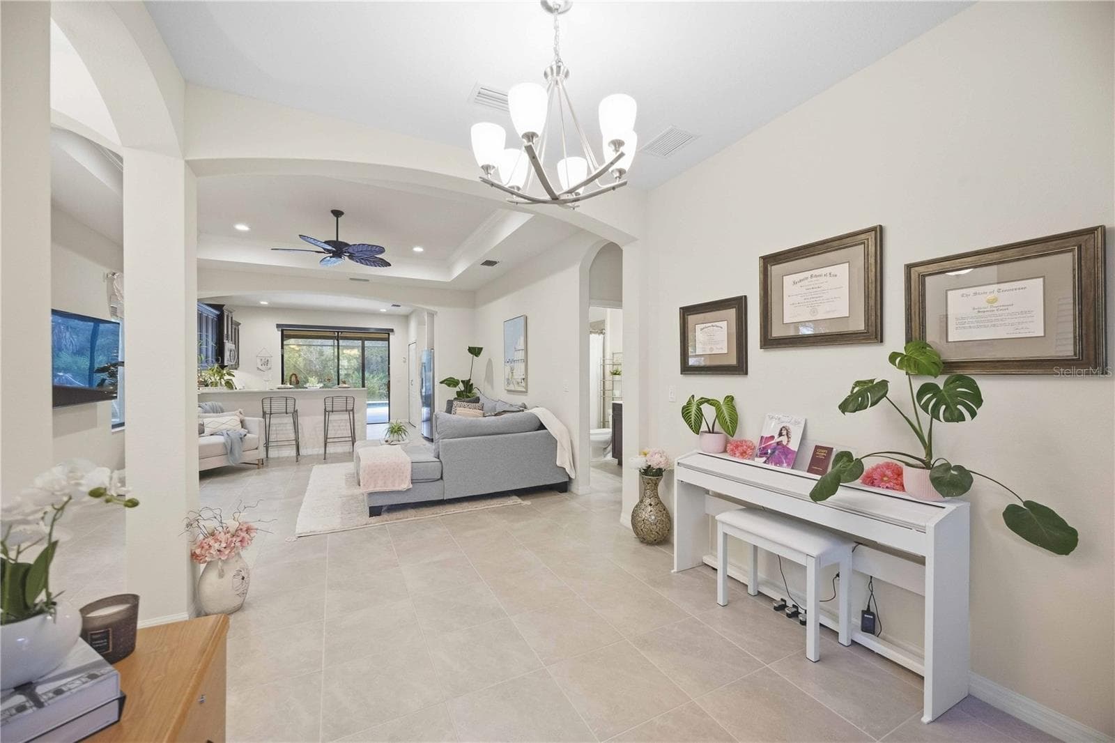 Dining are overlooking living room and kitchen - 216 MARCHENO WAY, NORTH VENICE