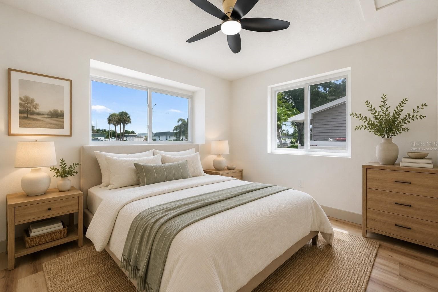 Virtually Staged, Bedroom 2 - 7851 40TH AVE N, ST PETERSBURG