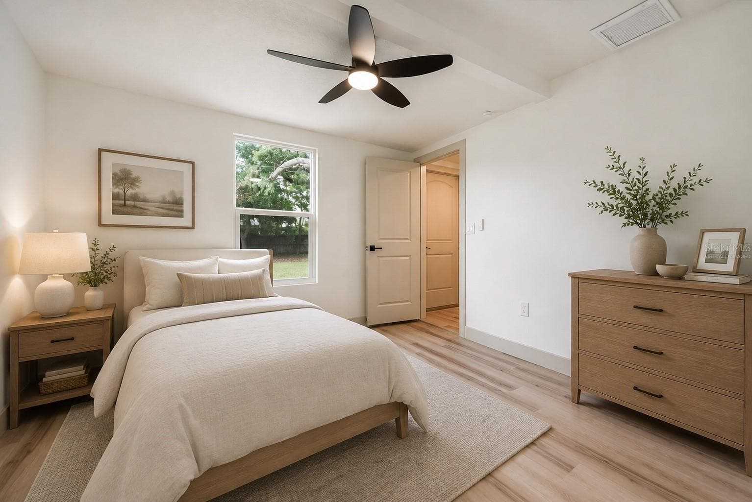 Virtually Staged, Bedroom 3. - 7851 40TH AVE N, ST PETERSBURG