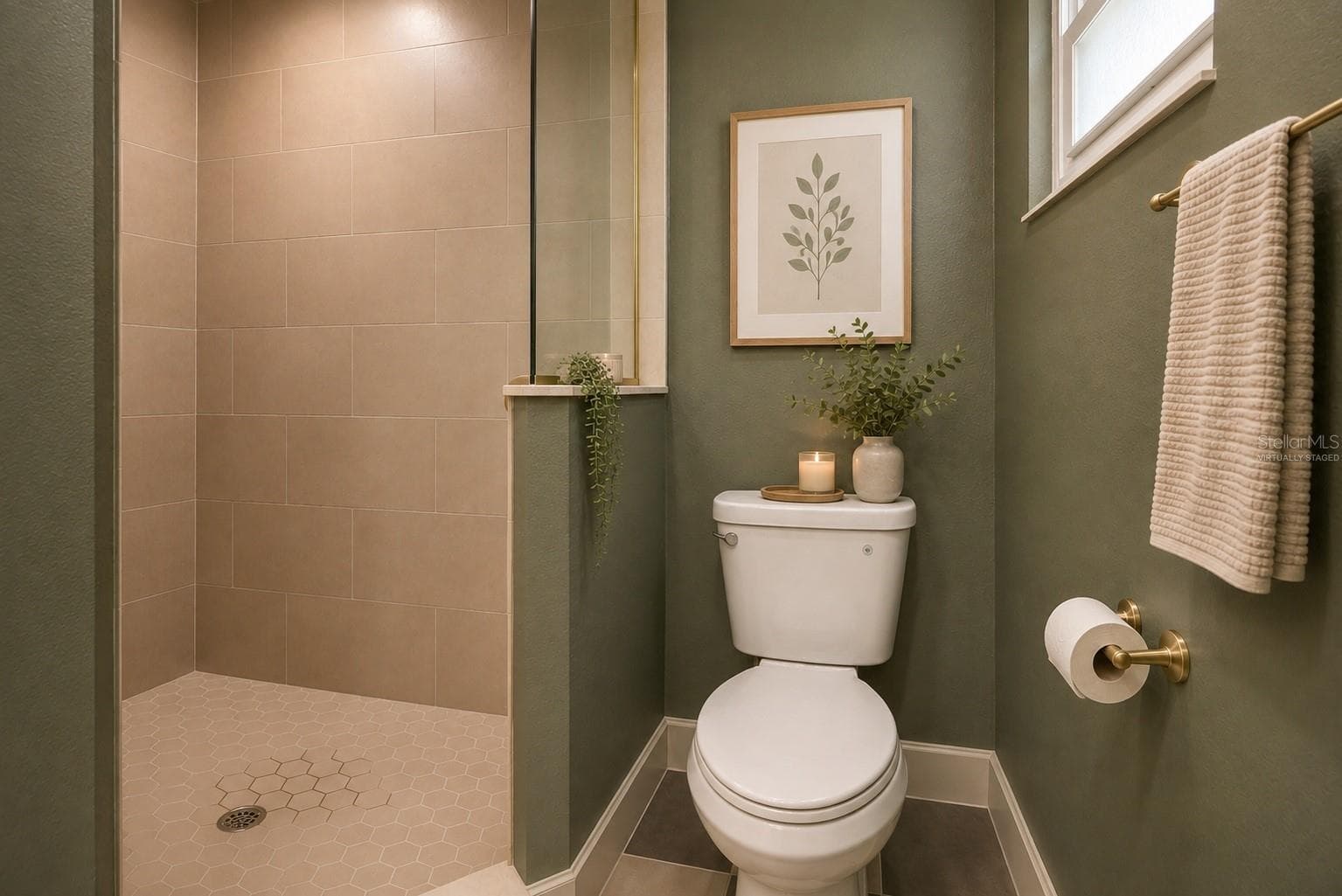 Virtually Staged, Primary Bathroom. - 7851 40TH AVE N, ST PETERSBURG