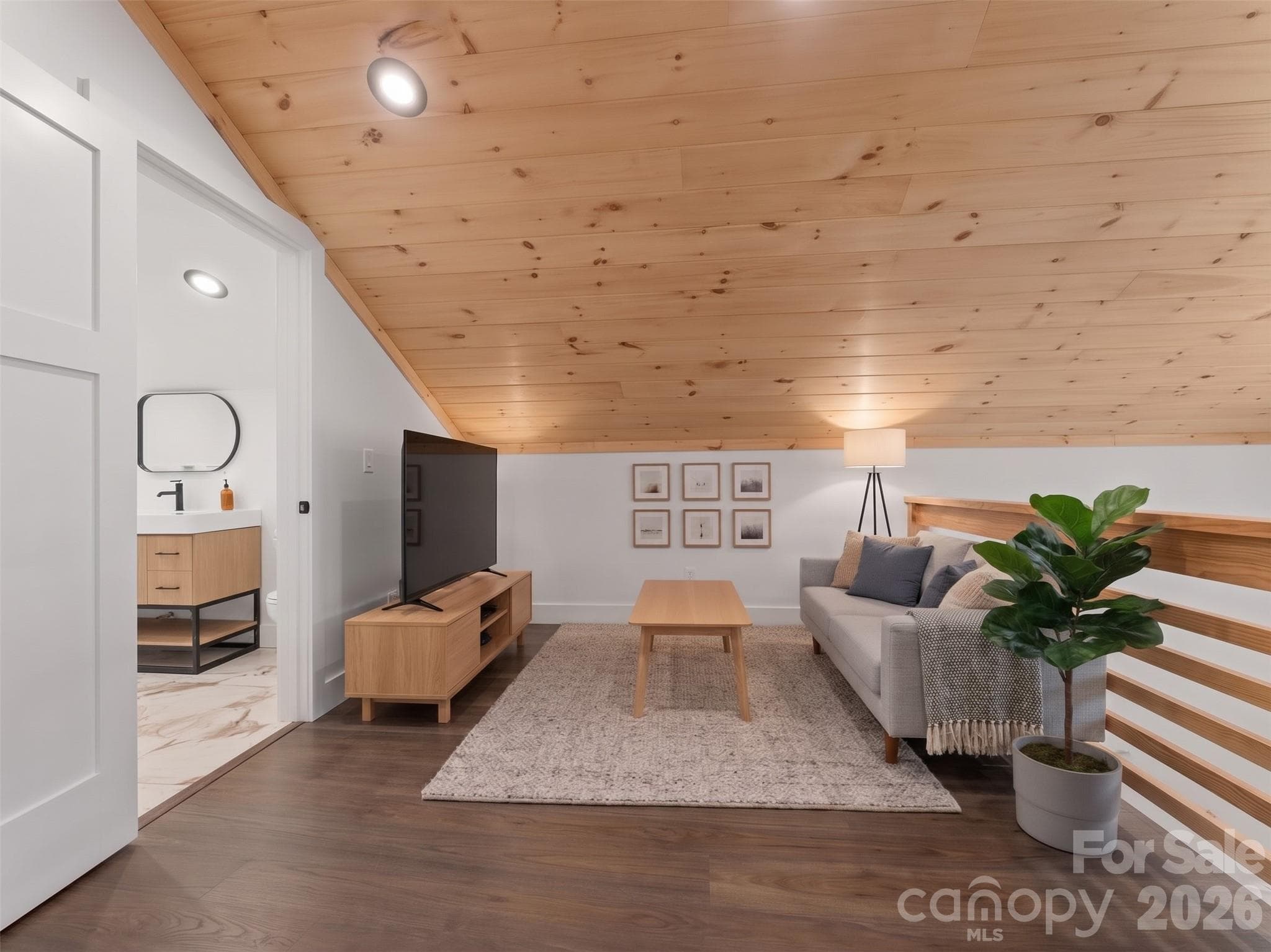 virtually staged loft - 114 Phivo Drive, Balsam Grove