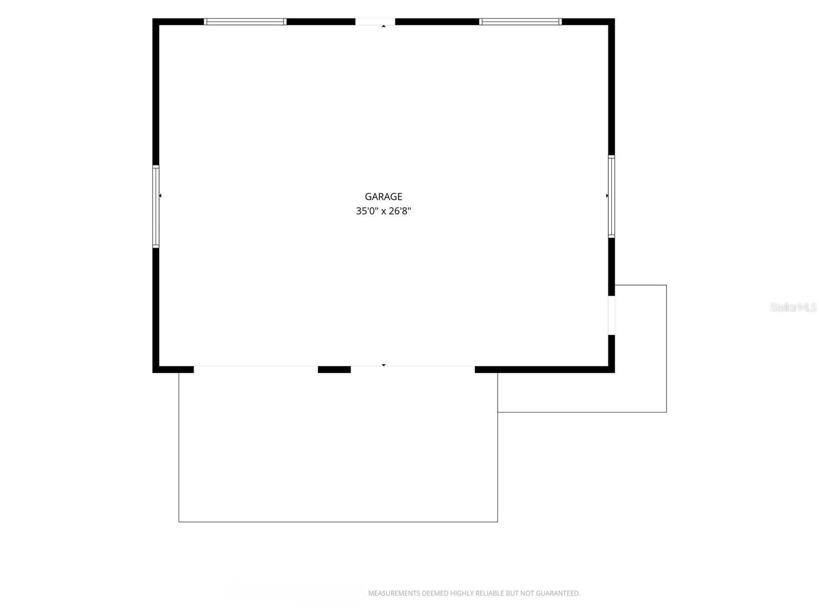 Workshop - Floor Plan/Dimensions - 133 MOORES TRL, PALATKA