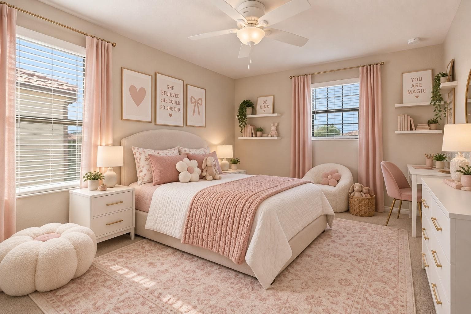 Virtually Staged Bedroom 2 - 17809 POLO TRL, BRADENTON