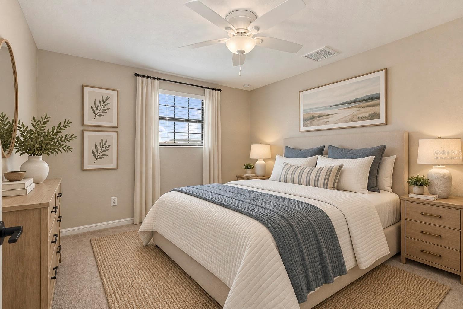 Virtually Staged Bedroom 3 - 17809 POLO TRL, BRADENTON