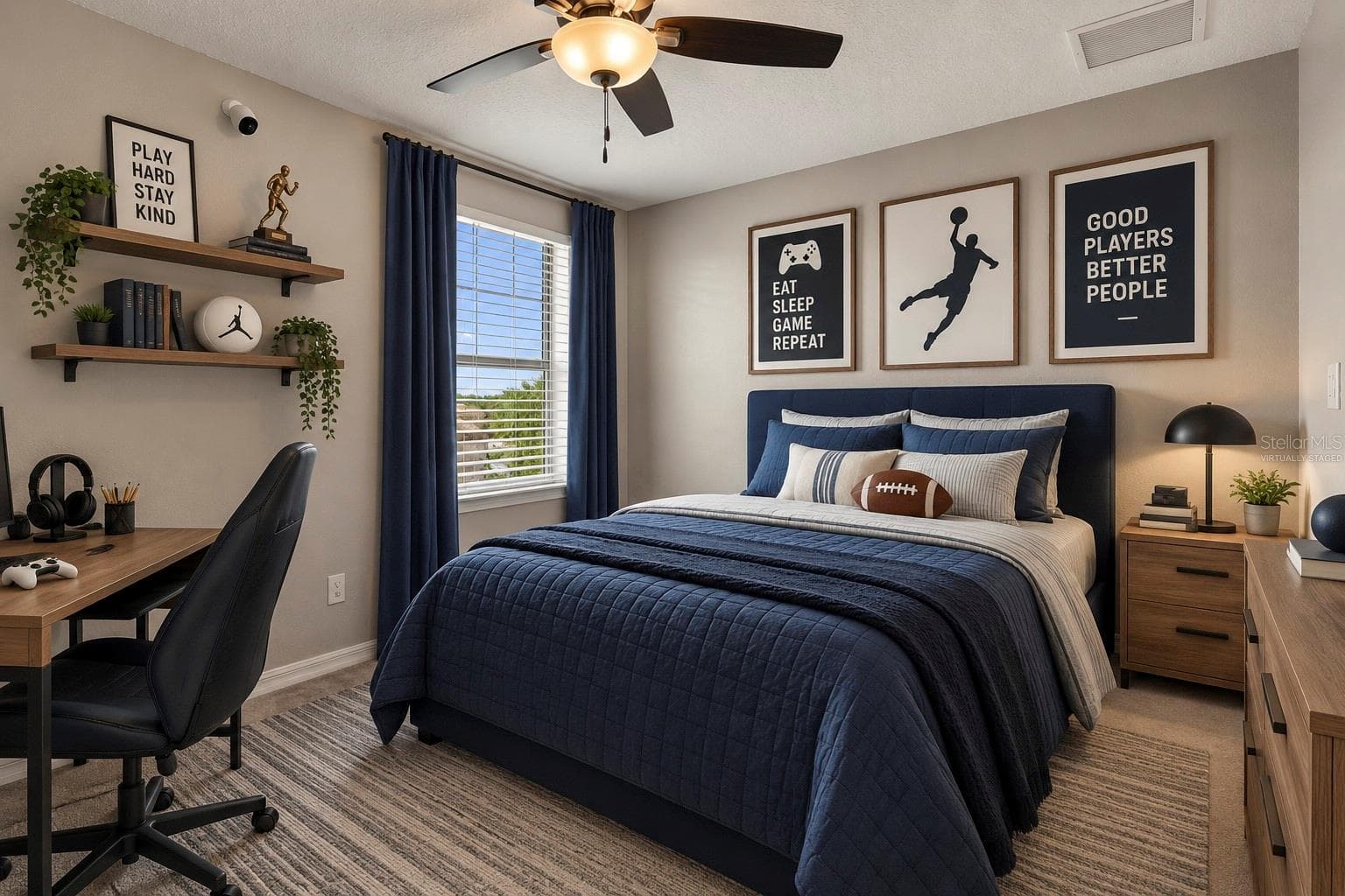Virtually Staged Bedroom 4 - 17809 POLO TRL, BRADENTON