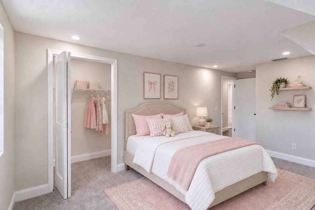 Bedroom #3 (Virtually Staged) - 3415 IMPERIAL LN, LAKELAND
