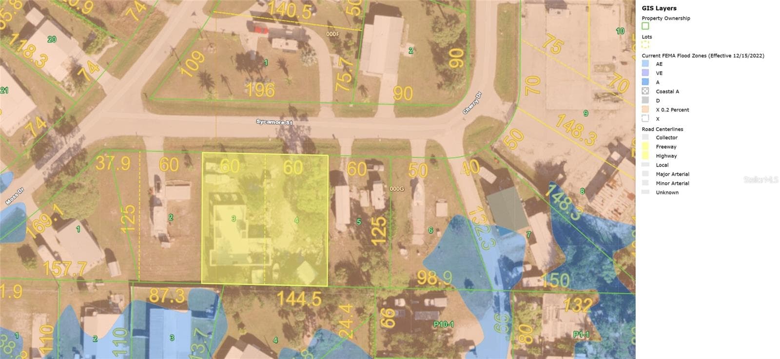 Flood Zone Map - 8293 SYCAMORE ST, ENGLEWOOD