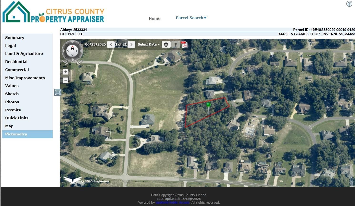 Land at 1443 E SAINT JAMES LOOP, INVERNESS, photo 7 of 7