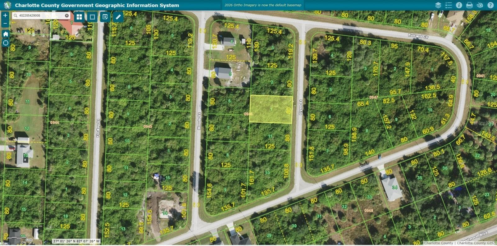 Land at 335 FLYNN ST, PORT CHARLOTTE, photo 2 of 4