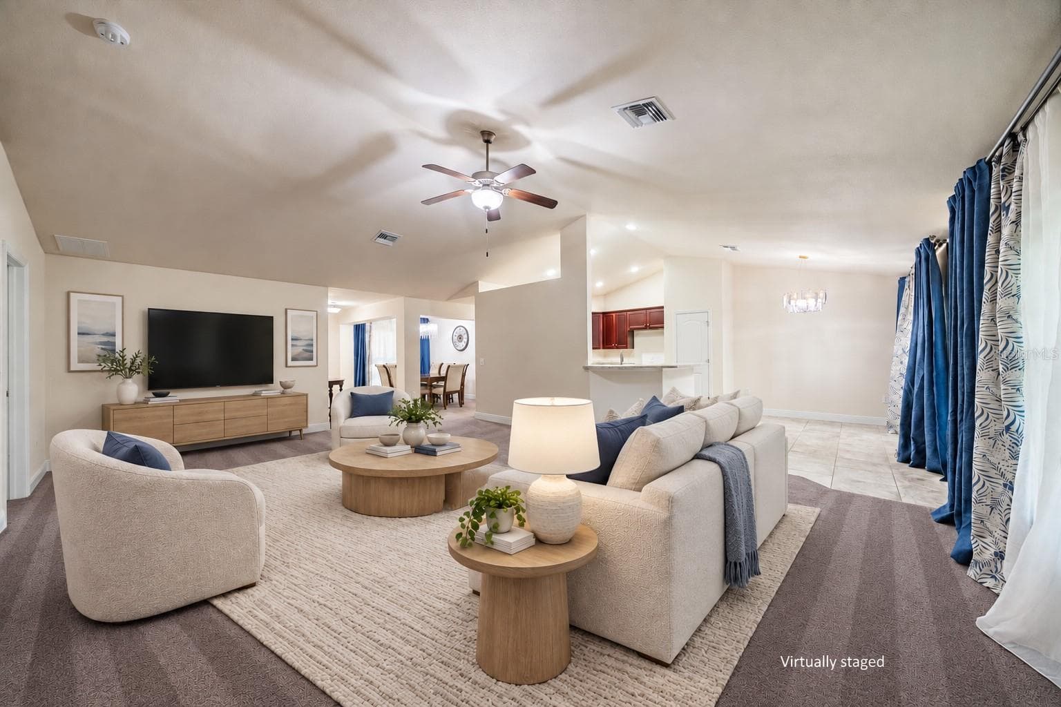 Family room - virtually edited configuration 2 - 2494 CHEROKEE ST, NORTH PORT