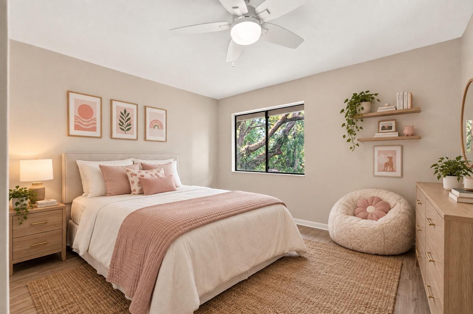 virtually staged bedroom 2 - 4411 BLACK FOREST WAY, GAINESVILLE