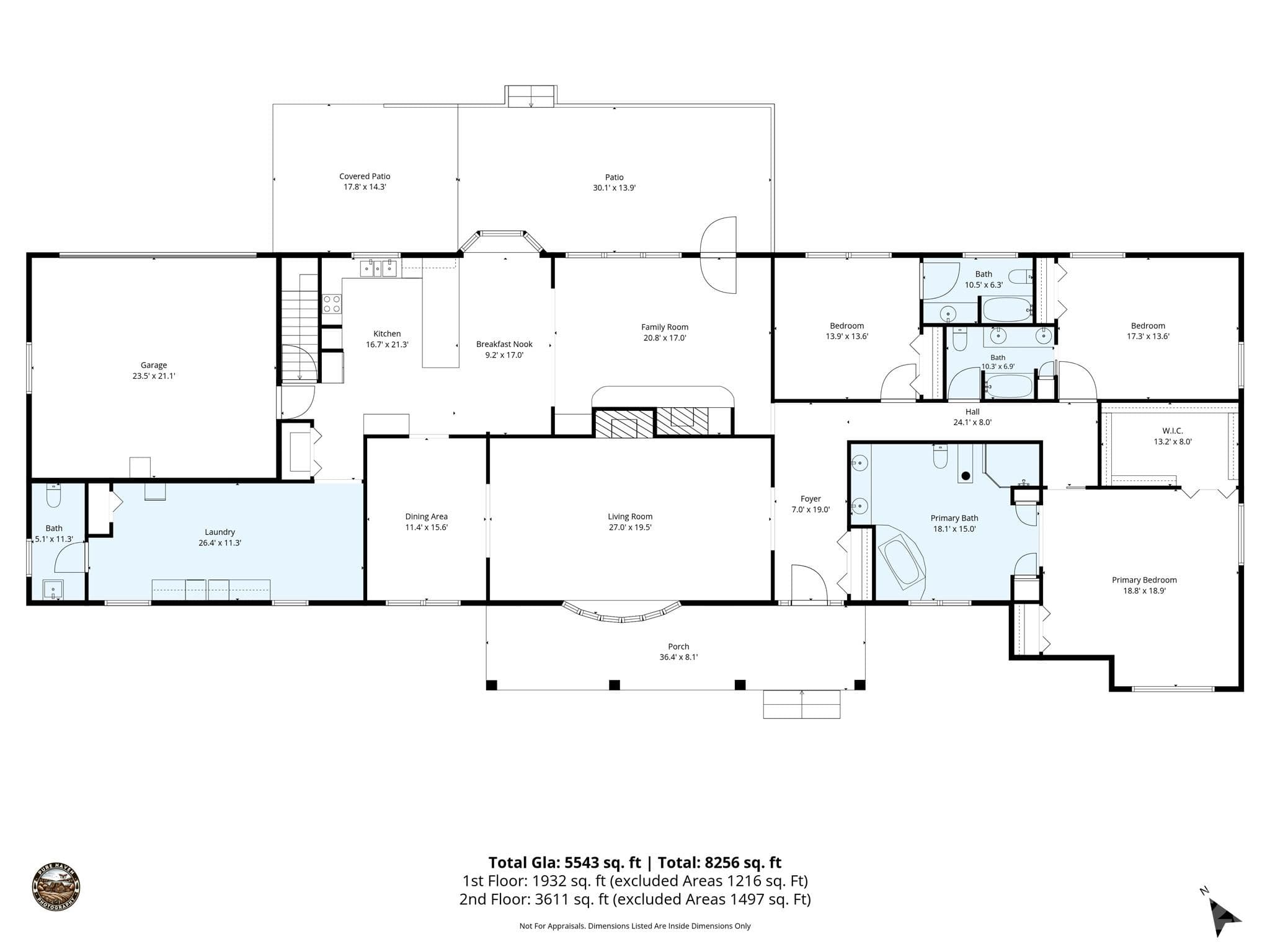 Main level floor plan - 164 Brookfield Drive, Forest City