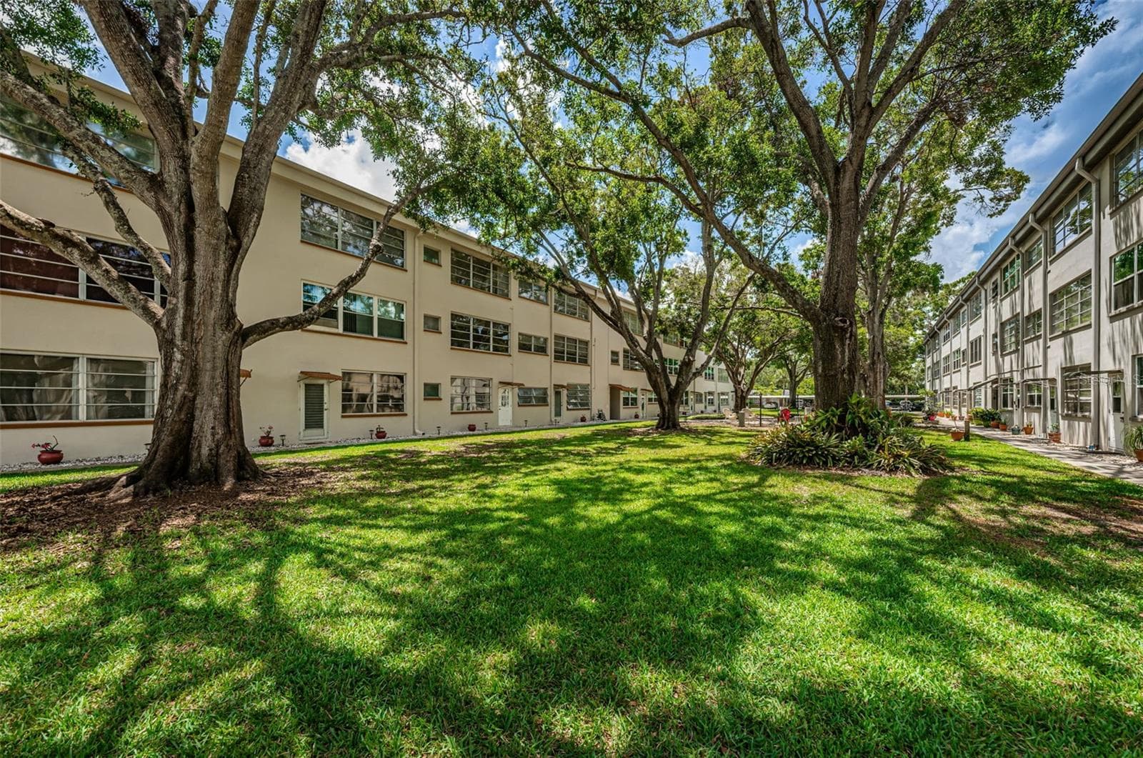 Courtyard between the two buildings - 5880 38TH AVE N #309, ST PETERSBURG