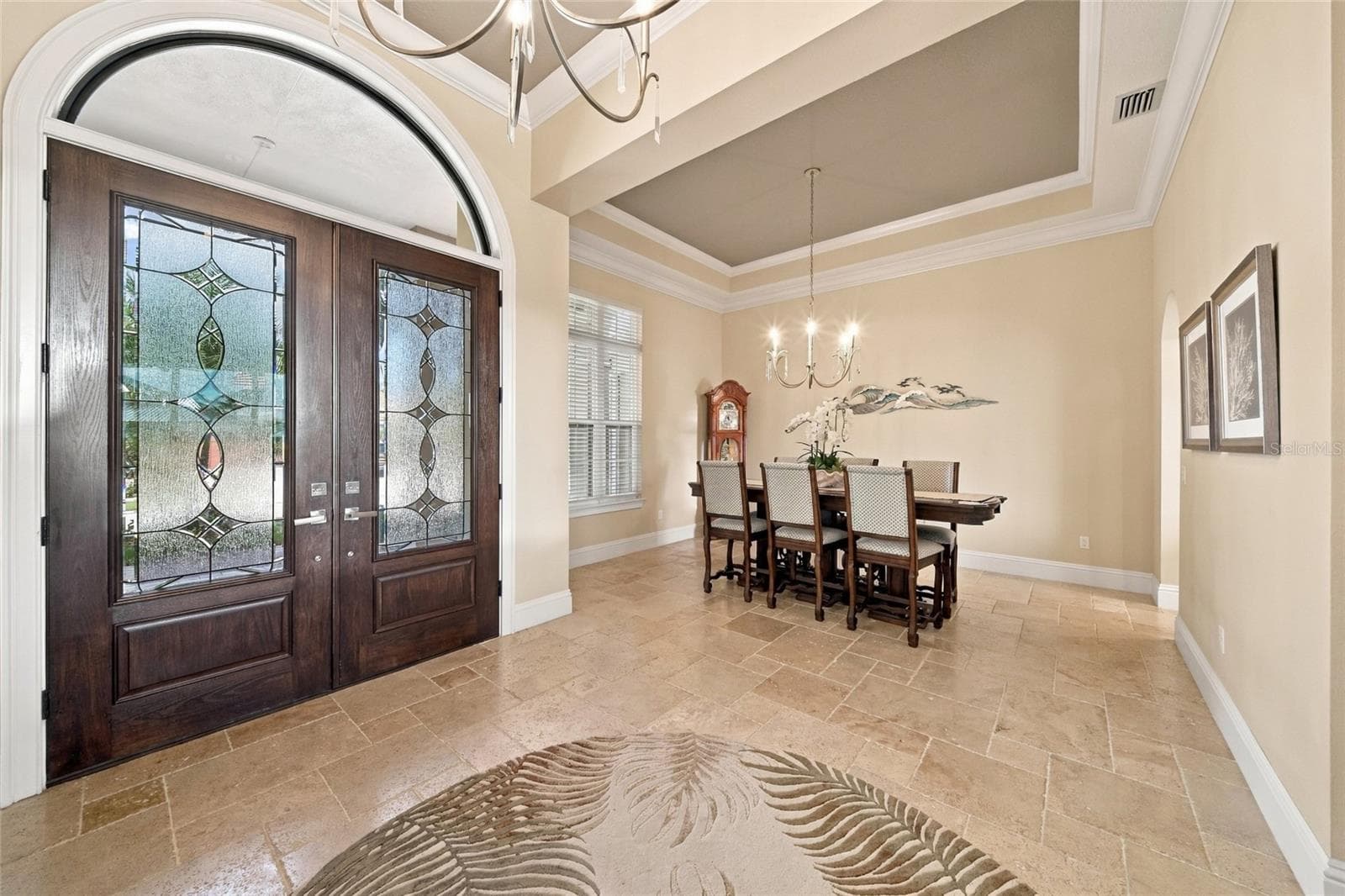Double door entry and dining room - 613 REGATTA WAY, BRADENTON