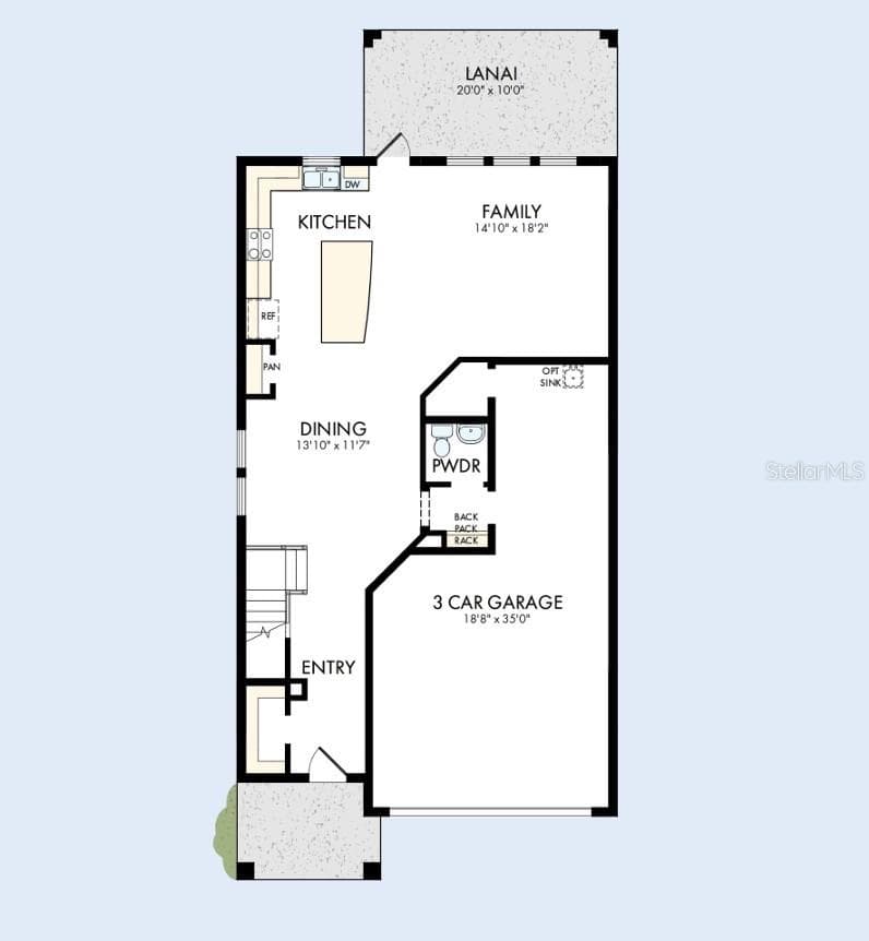 Floor Plan First Floor - 605 ALLORA AVE, NOKOMIS