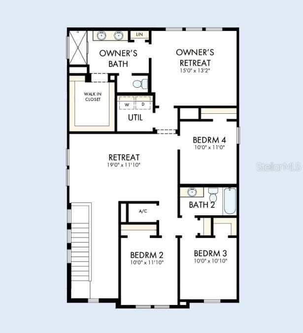 Floor Plan Second Floor - 605 ALLORA AVE, NOKOMIS