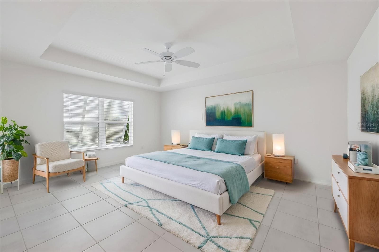 Primary Bedroom Virtually Staged - 2940 GULLEY LN, THE VILLAGES