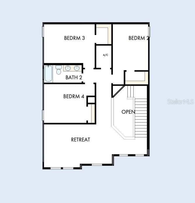 Floor Plan Second Floor - 613 ALLORA AVE, NOKOMIS