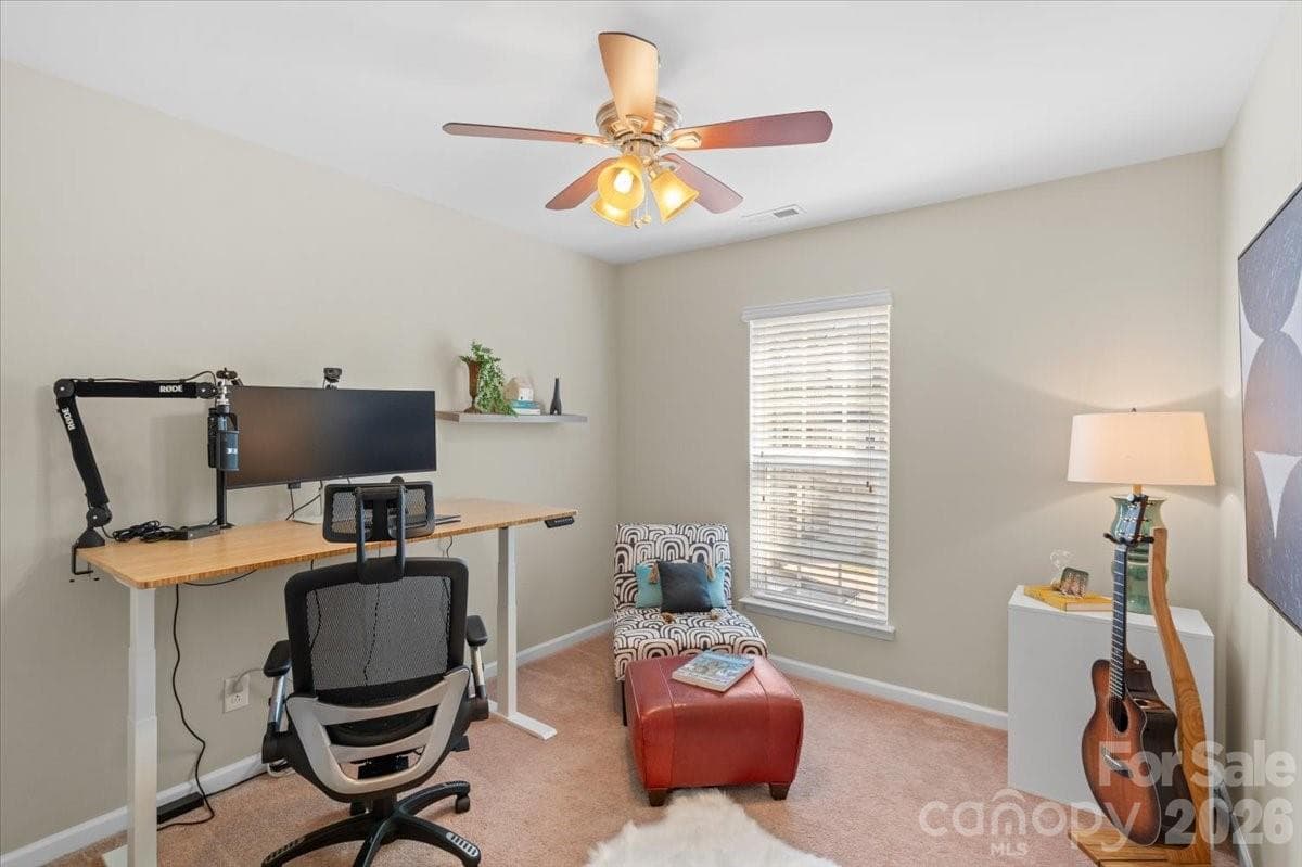 upstairs bedroom/Work From Home Office - 6437 Silver Star Lane, Charlotte