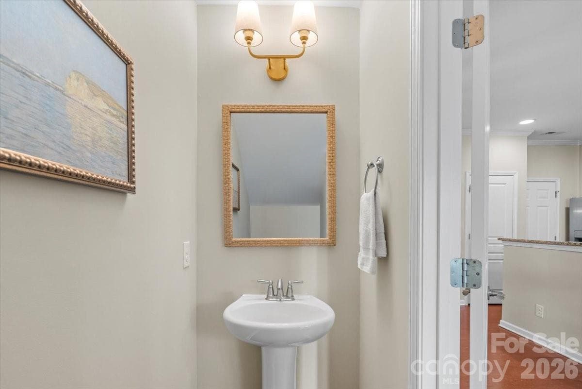 Powder Room- main level - 6437 Silver Star Lane, Charlotte
