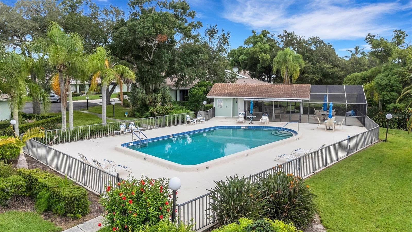 Community Pool & Gathering Ramada - 4465 ATWOOD CAY CIR #12, SARASOTA