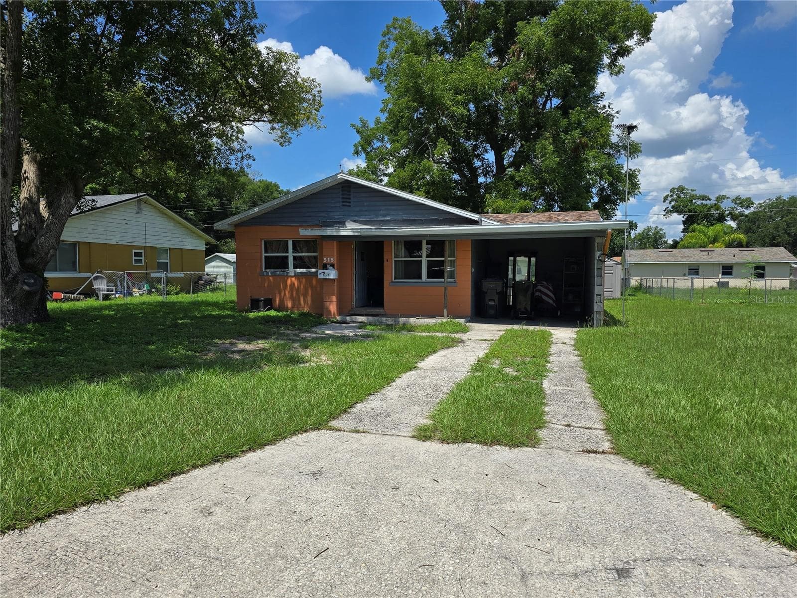 One car carport - 515 MONTICELLO AVE, LAKELAND