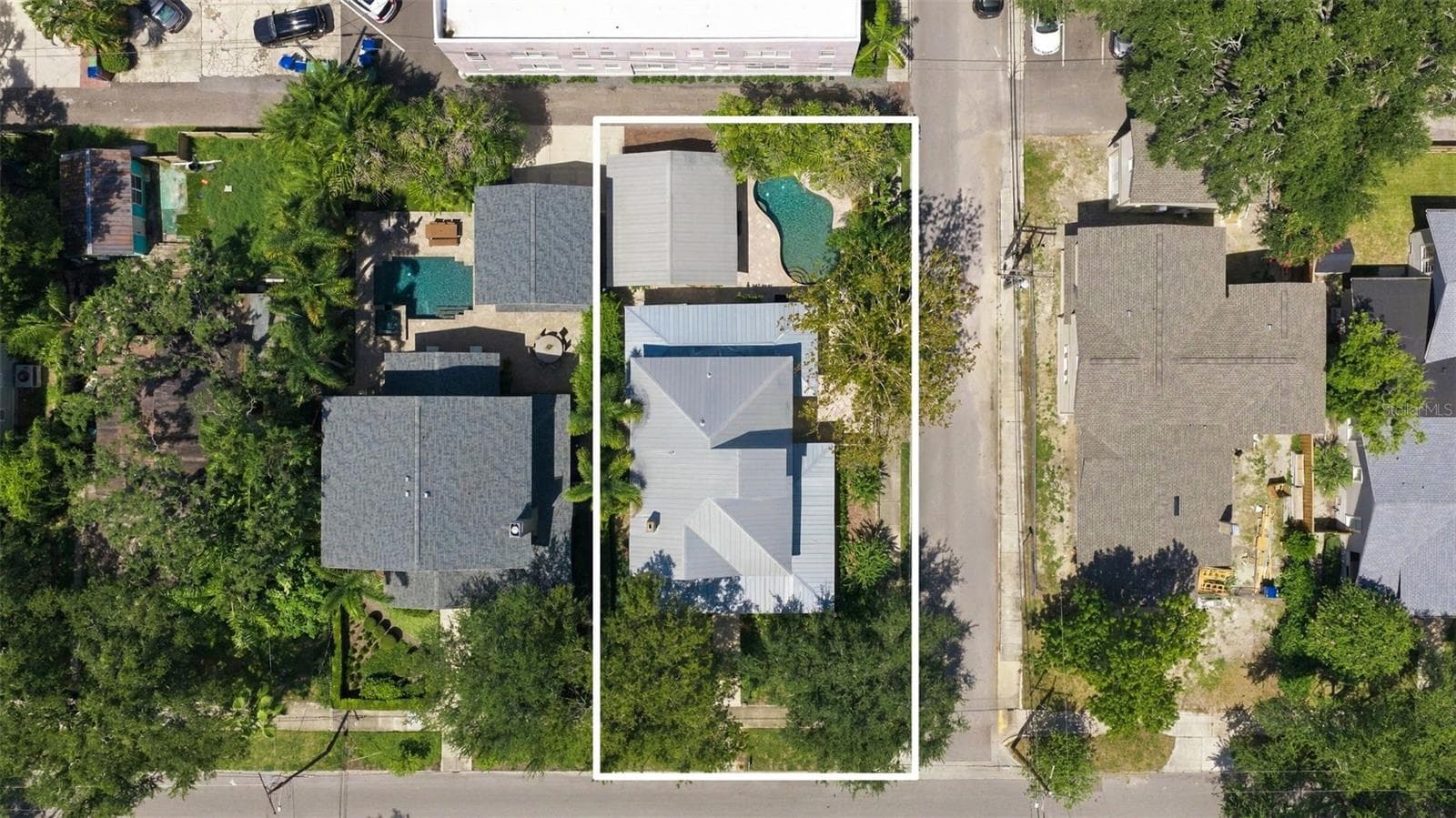 Ariel view from above - 1801 W HILLS AVE, TAMPA
