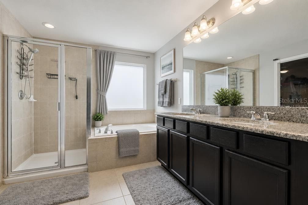 Virtually Staged Primary Bathroom - 2815 MONTICELLO WAY, KISSIMMEE
