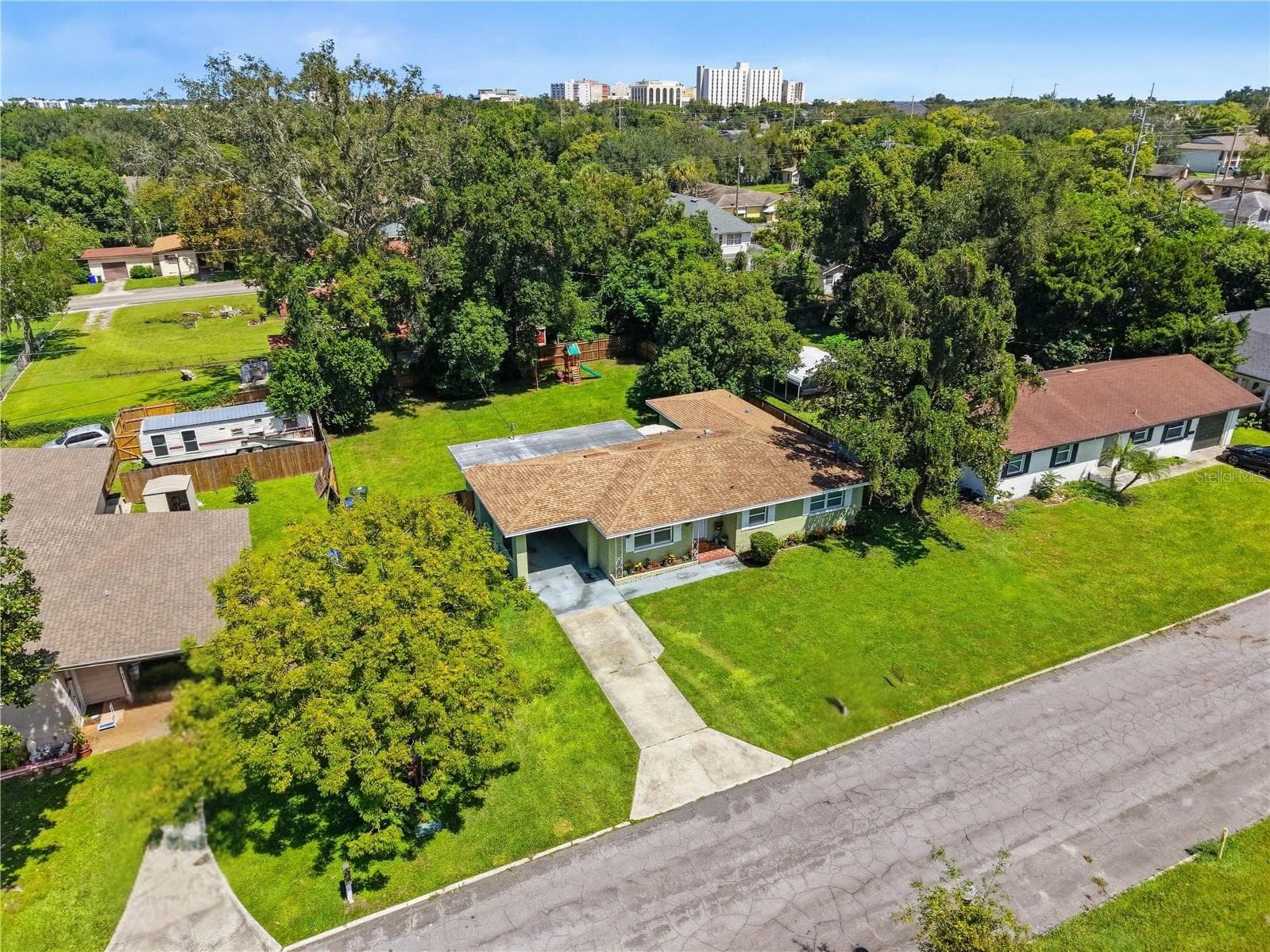 Overhead view of the property. - 345 CANNON ST, LAKELAND