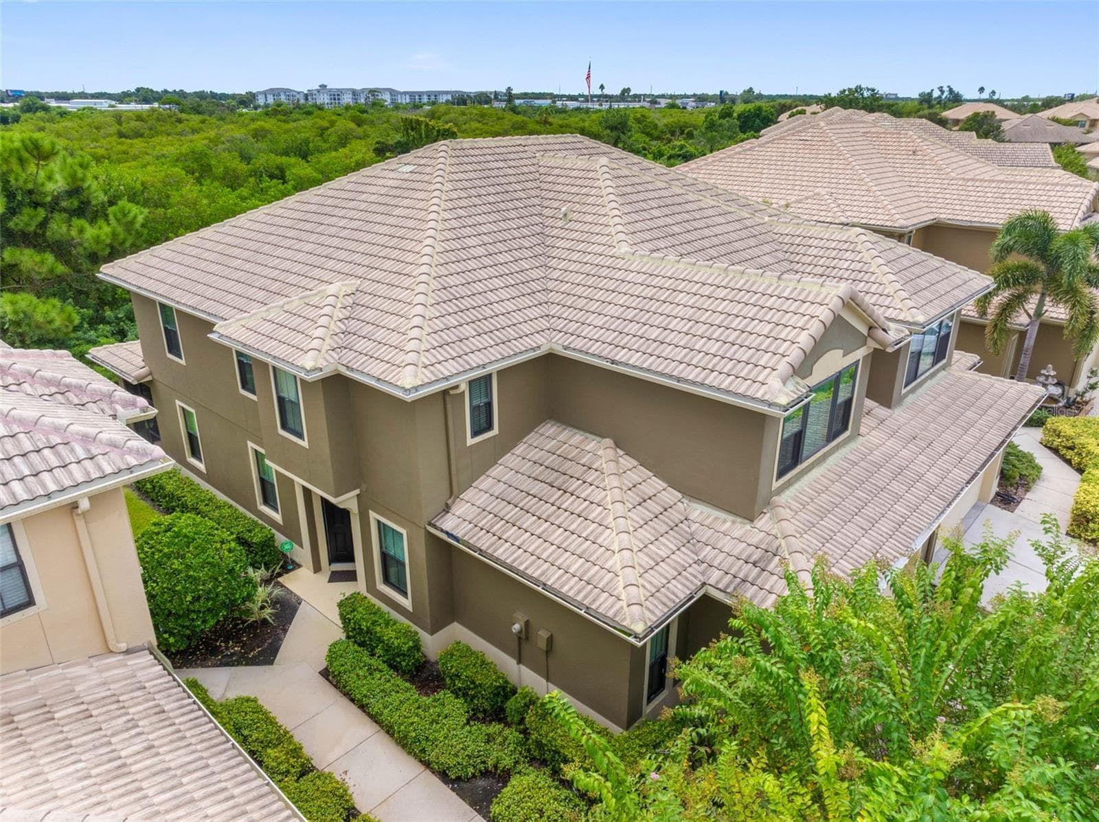 Aeriel view of home and front entranceway - 7949 TASSO CT, SEMINOLE