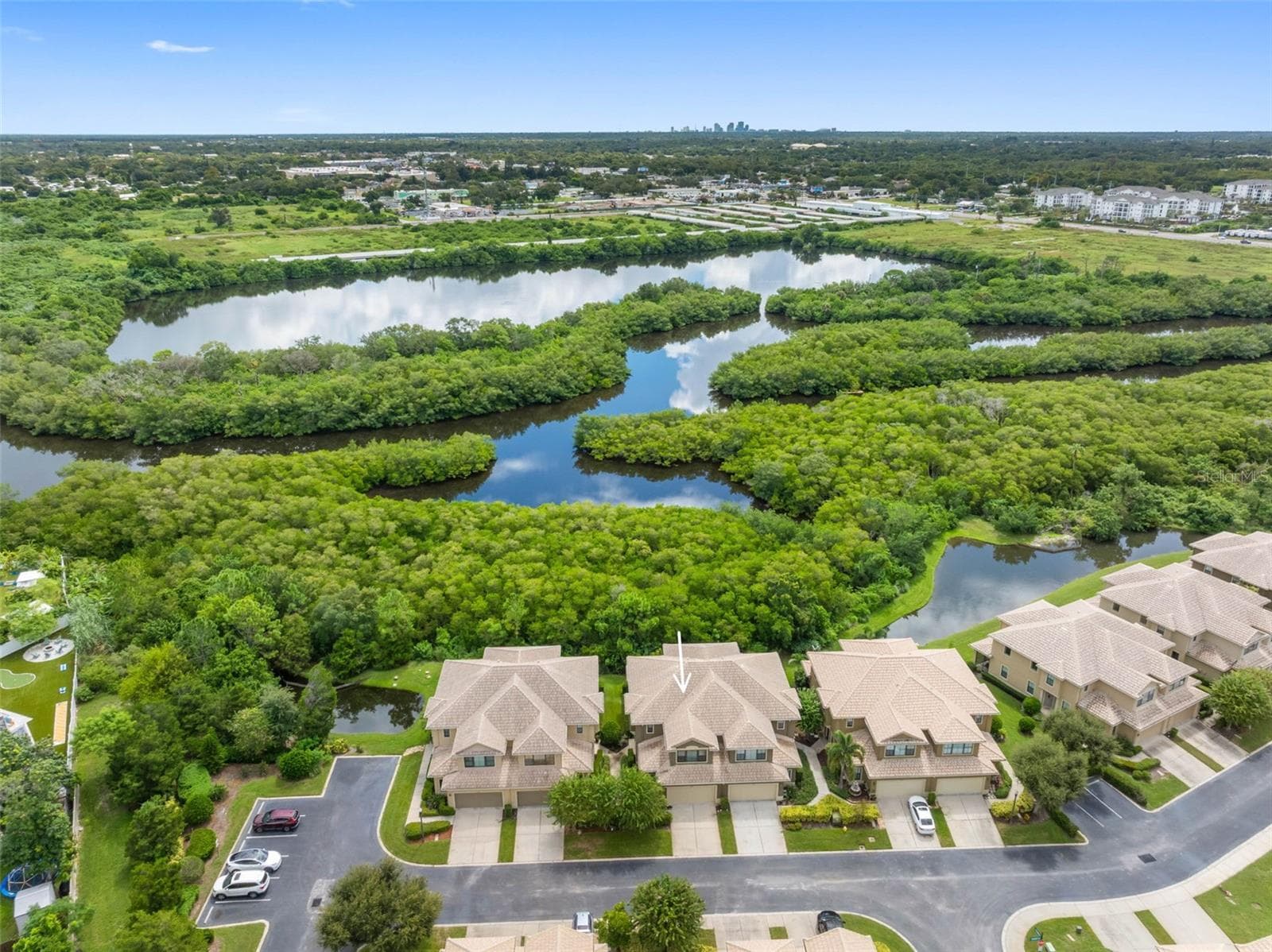 Aerial view of townhome - 7949 TASSO CT, SEMINOLE
