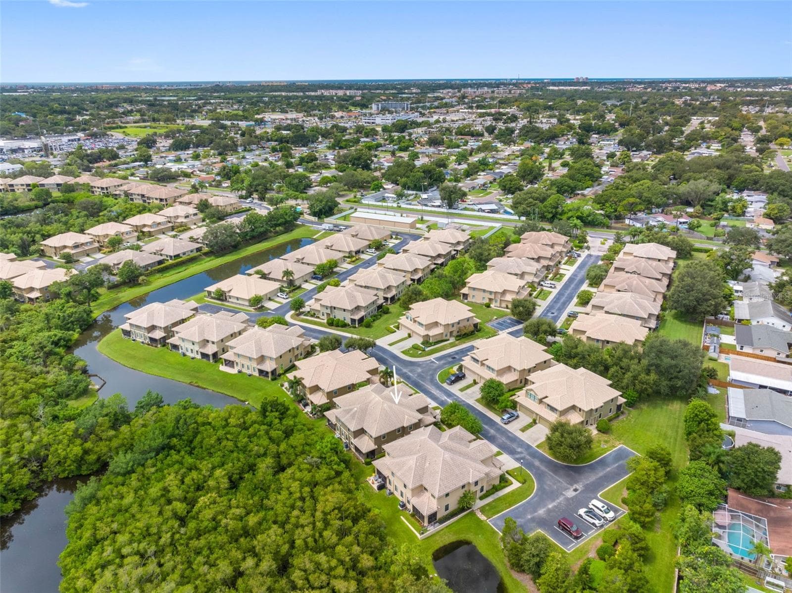 Aerial view of townhome - 7949 TASSO CT, SEMINOLE