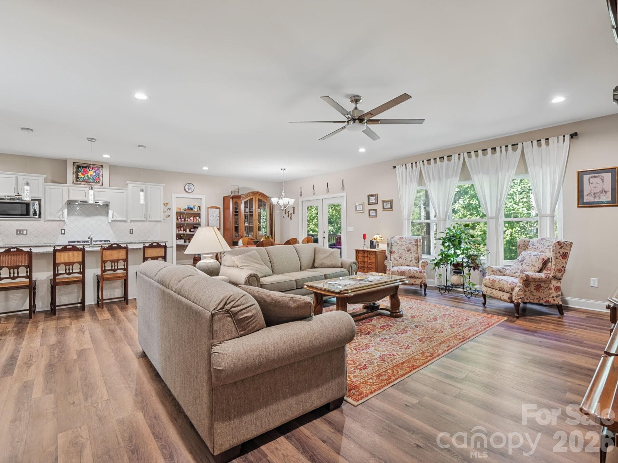 Open-Concept Living Area - 168 Willow Place Circle, Hendersonville