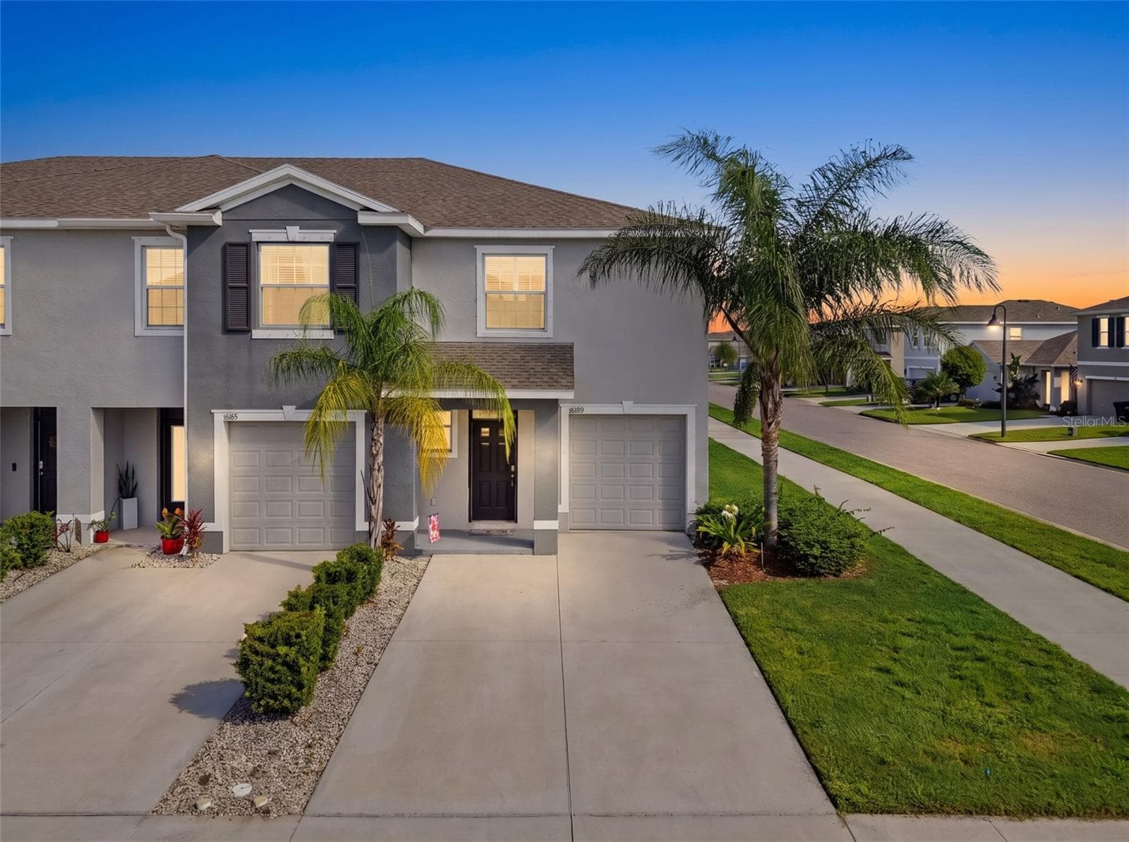 Front of Home - Twilight - 16189 GLOWING GROVE AVE, ODESSA