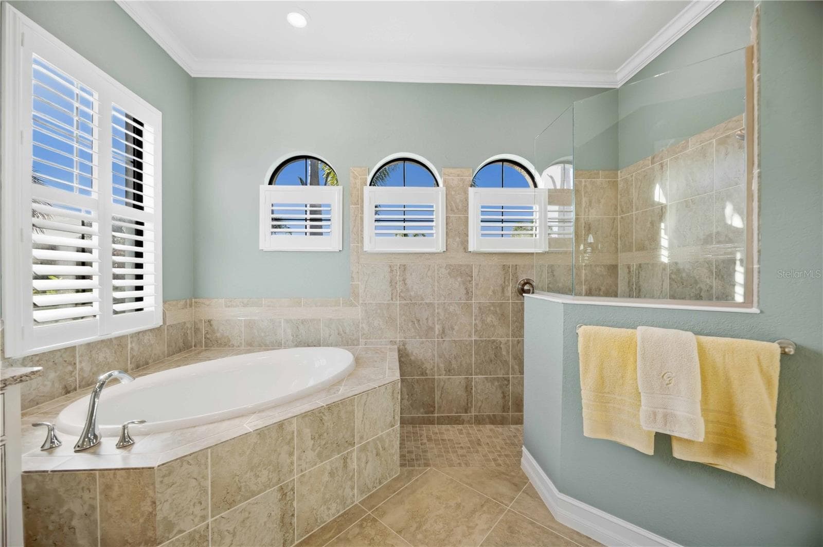 Primary Bathroom Ensuite - Dual sinks, soaking tub, walk in shower - 10720 TARFLOWER DR, VENICE