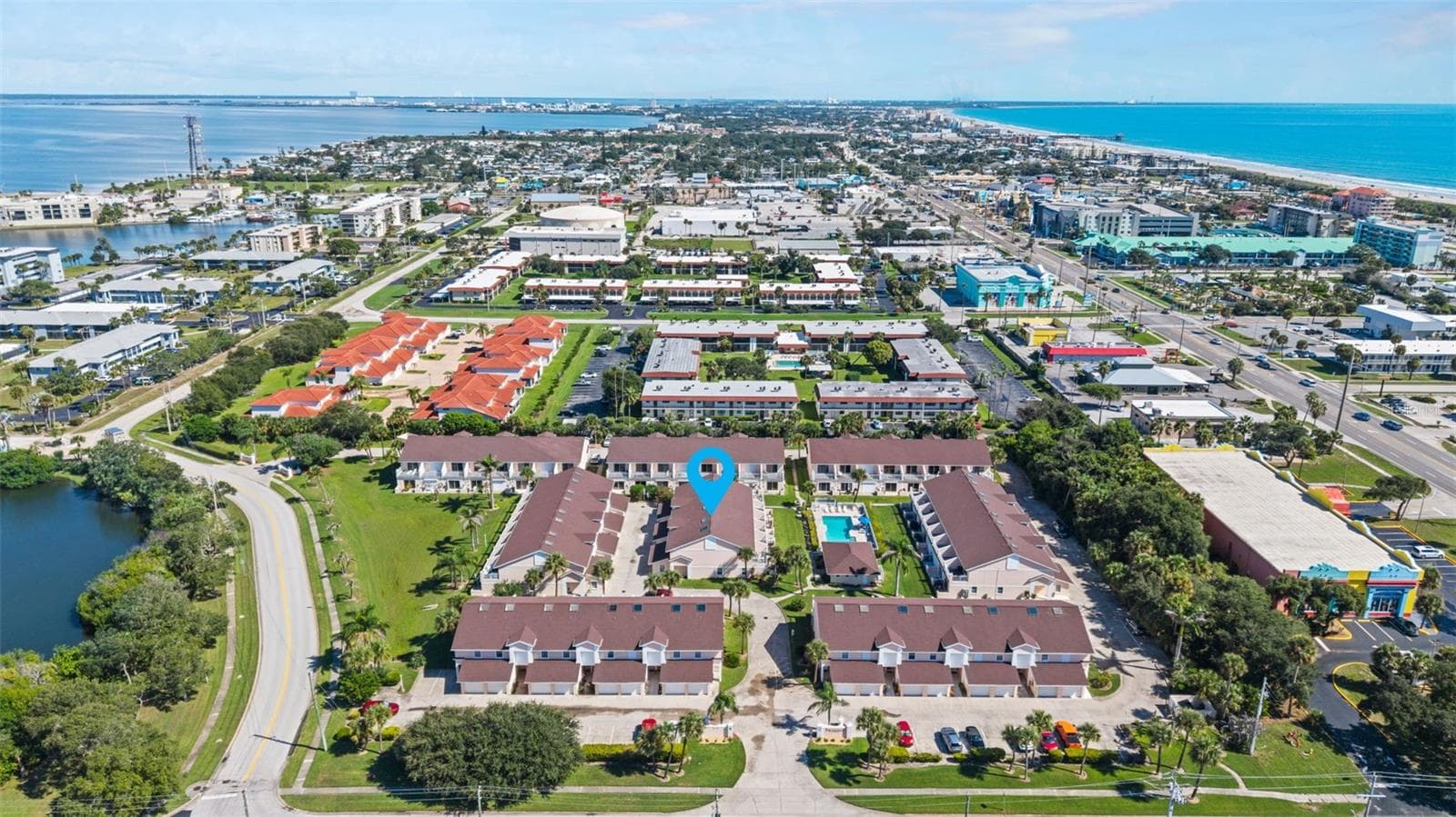 Aerial - 165 ESCAMBIA LN #502, COCOA BEACH
