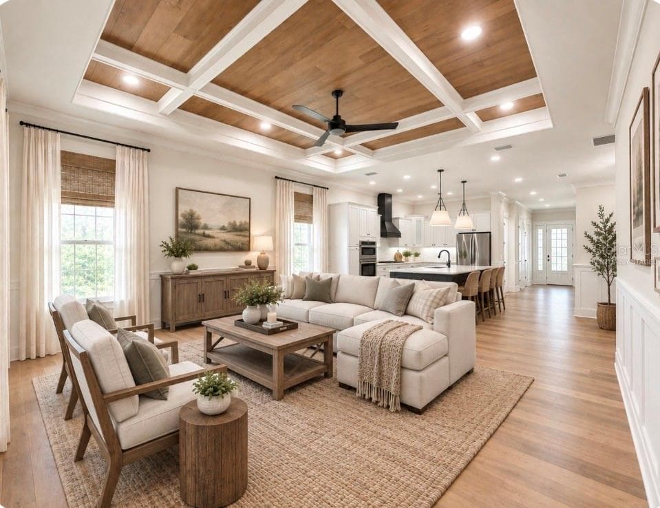 Virtually staged great room - 2598 NW 48TH TER, GAINESVILLE