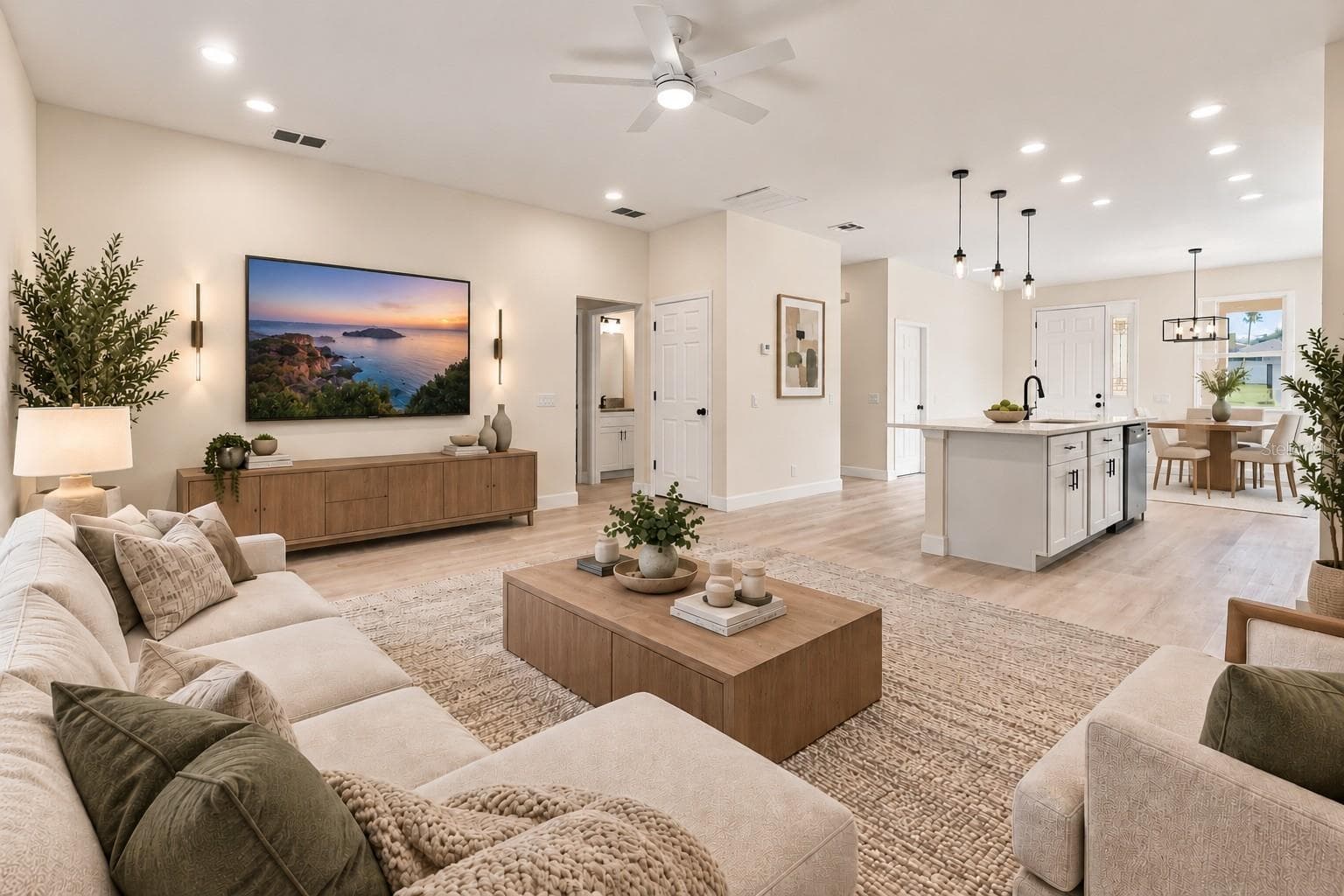living room stage - 537 PINELOCH DR, HAINES CITY
